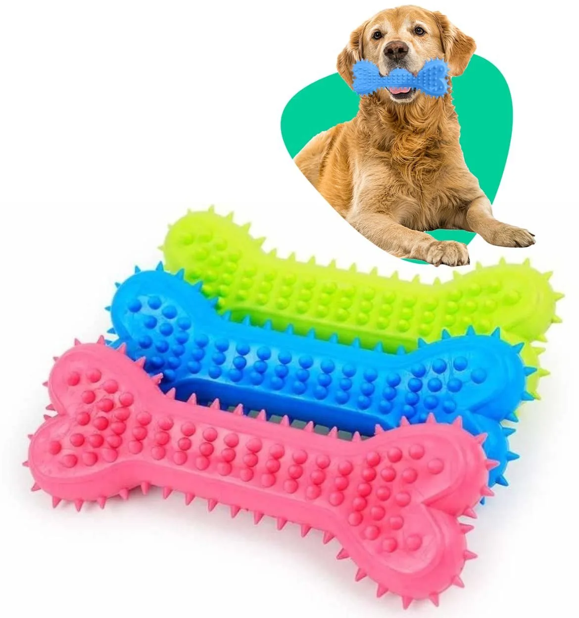 Imported Tether Toy Spike Bone