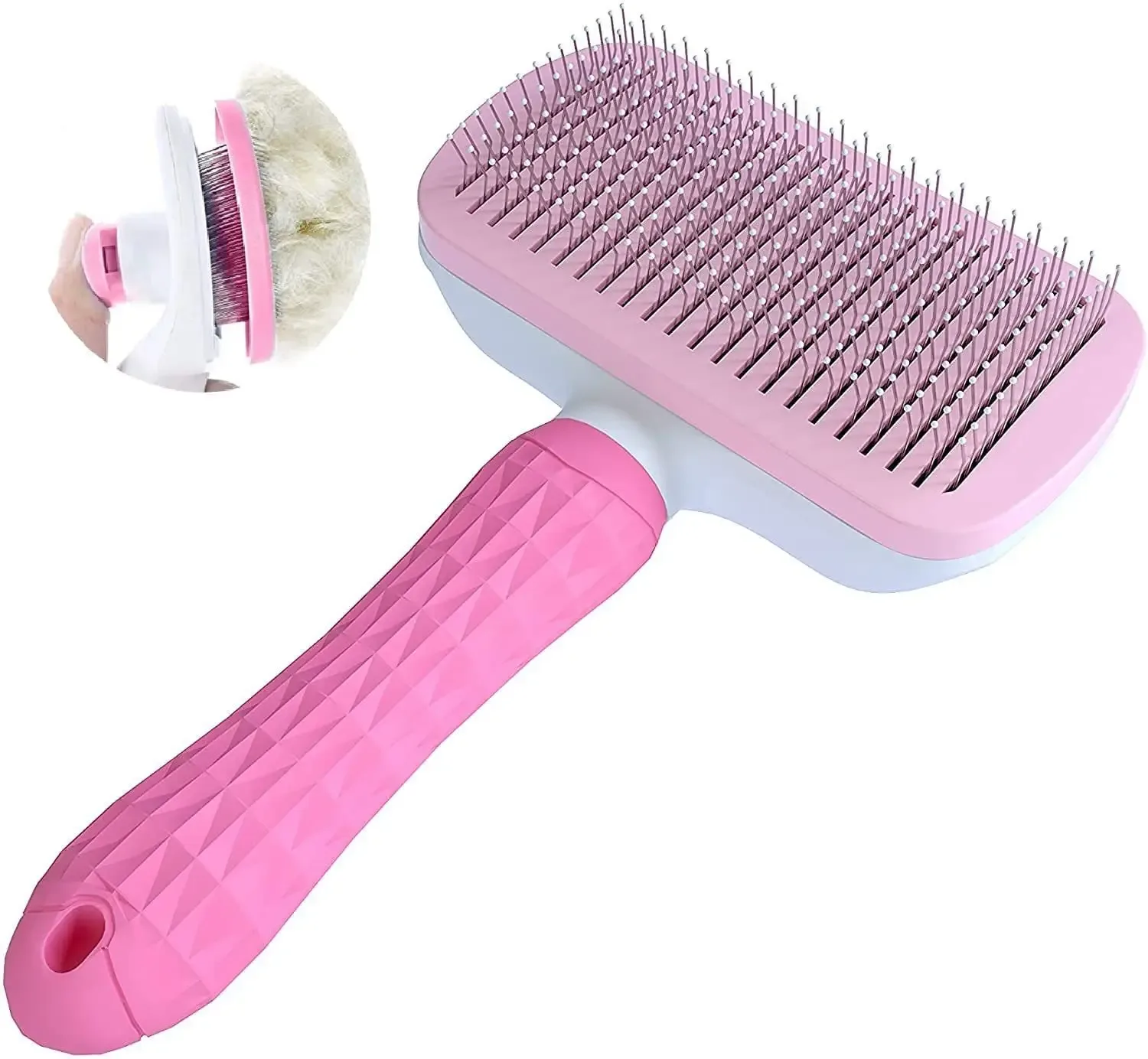 Imported Pet Hair Slicker Brush with Soft Handle