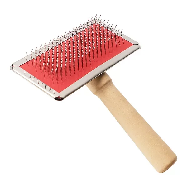 Imported Wooden Handle Slicker Brush