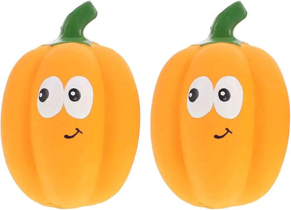 Imported Latex Squeaky Pumpkin Toy