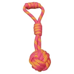 Polyester-Cotton Rope Ball Toy with Knot Handle