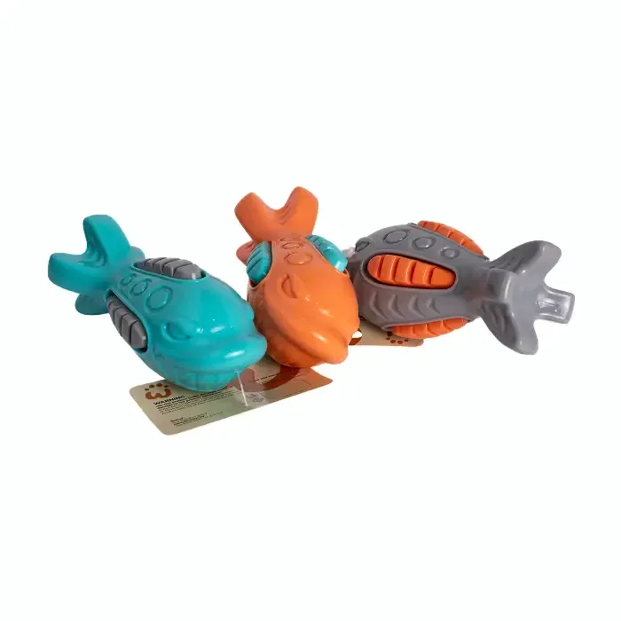 Imported TPR Squeaky Shark Fish Toy