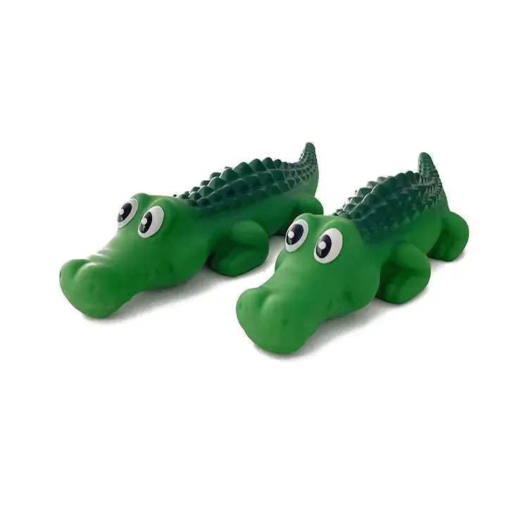 Imported Squeaky Vinyl Toy Crocodile