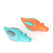 Imported TPR Squeaky Crocodile Toy