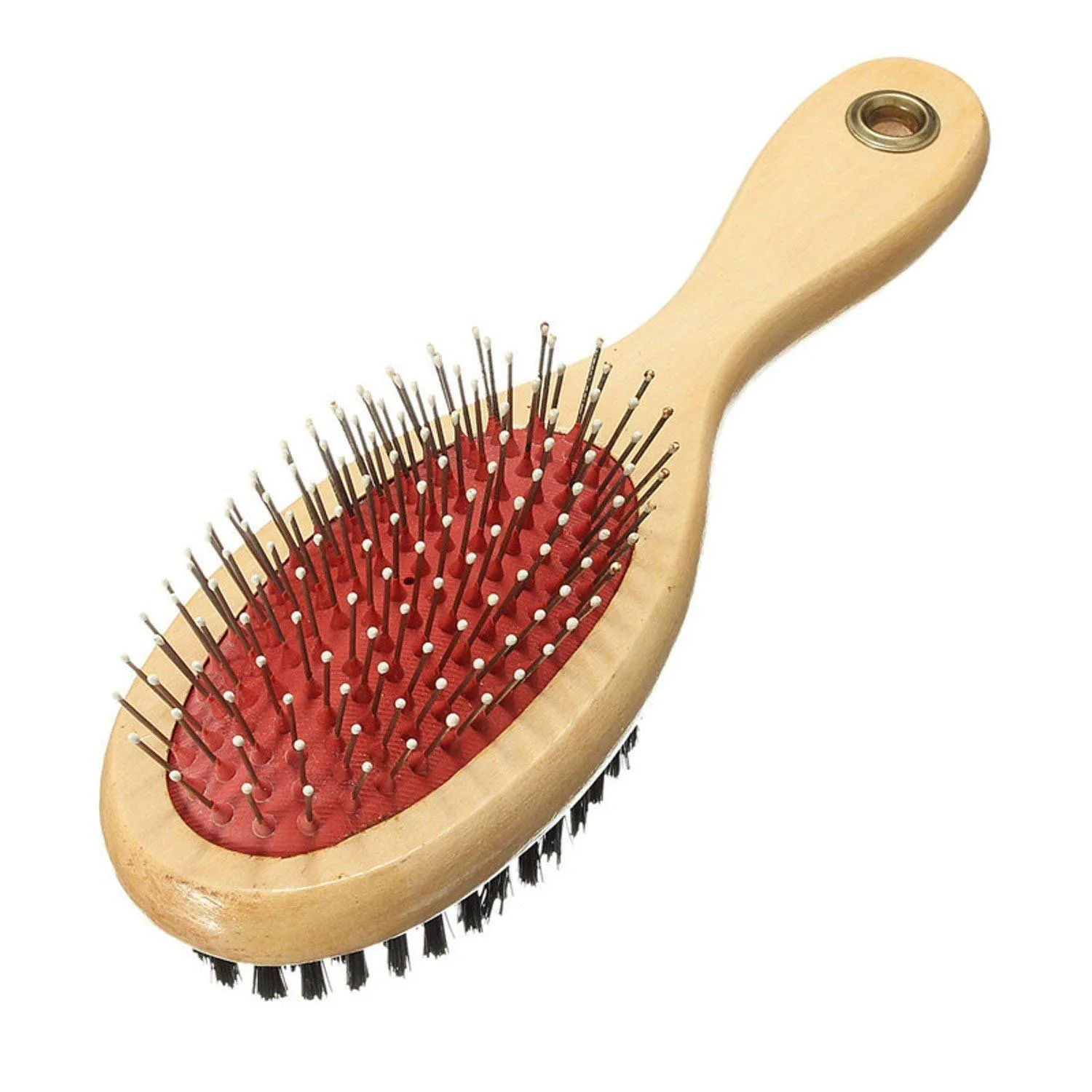 Imported Wooden Handle Double Side Pin Brush