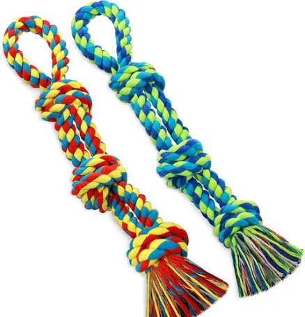 Polyester-Cotton Rope Triple Knot Toy