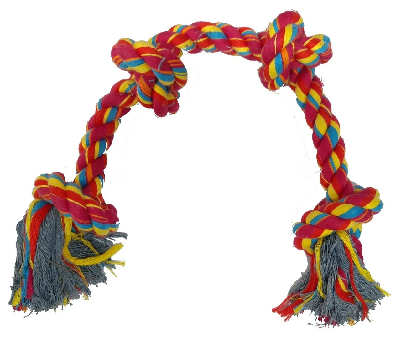 Polyester-Cotton Rope Four Knot Toy