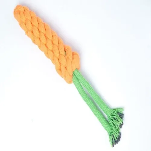 Polyester-Cotton Rope Carrot Toy